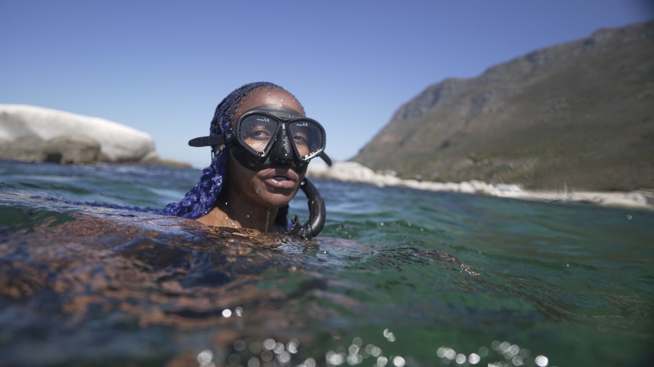 33-year-old South African free diver Zandile Ndhlovu founded The Black Mermaid Foundation to get more people of color into the ocean.