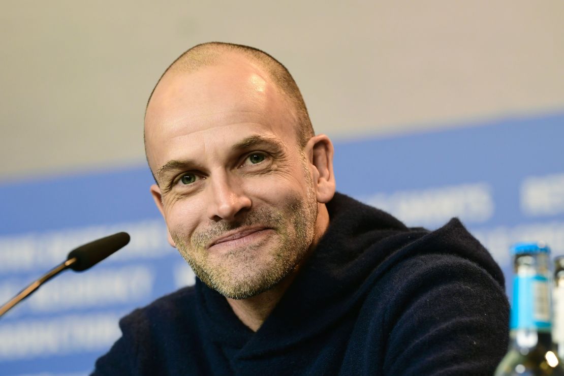 British actor Jonny Lee Miller at a 2017 press conference in Berlin