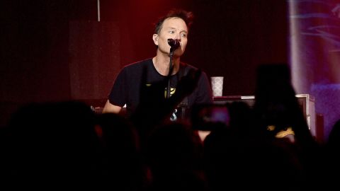 Mark Hoppus of Blink-182, performing in 2019 in Brooklyn, New York, says on the good days "I go do stuff."