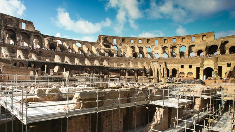 Rome s Colosseum opens its underground for the first time in its