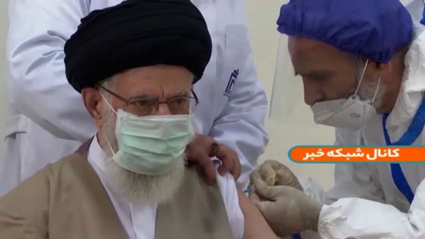 Iran's Supreme Leader Seyyed Ali Khamenei received his first dose of the Iranian-developed Covid-19 vaccine​ known as the CovIran Barekat vaccine.