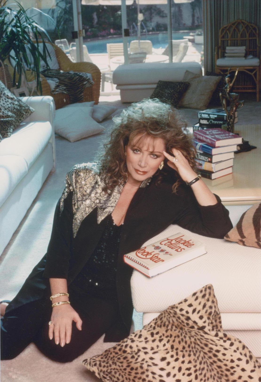 More than 500 million copies of Jackie Collins' books were sold in 40 countries around the world.