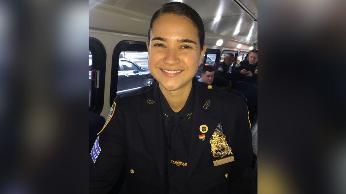 NYPD Sgt. Ana Arboleda says this will be the first year in about a decade that she will not don her navy blue, wool dress uniform as a part of her annual celebration of Pride.