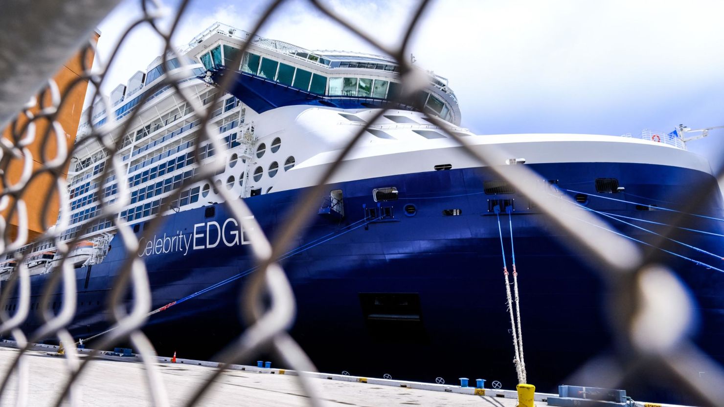 The Celebrity Edge cruise ship is docked in Fort Lauderdale, Florida, before it departs on June 26, 2021. - Celebrity Edge is the first major cruise ship to restart operations from a US port since the Covid-19 pandemic shutdown cruise travel. (Photo by Maria Alejandra CARDONA / AFP) (Photo by MARIA ALEJANDRA CARDONA/AFP via Getty Images)