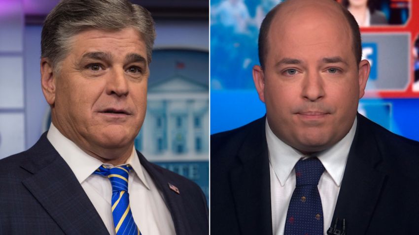 Brian Stelter Sean Hannity Split for video
