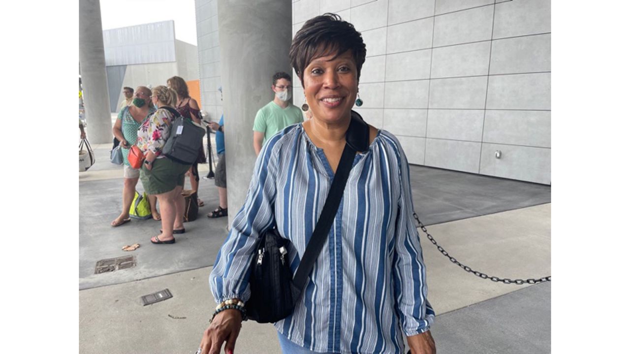 "I'm really excited just to be back cruising. Nothing like it," said Tina Carter of Washington, D.C. 
