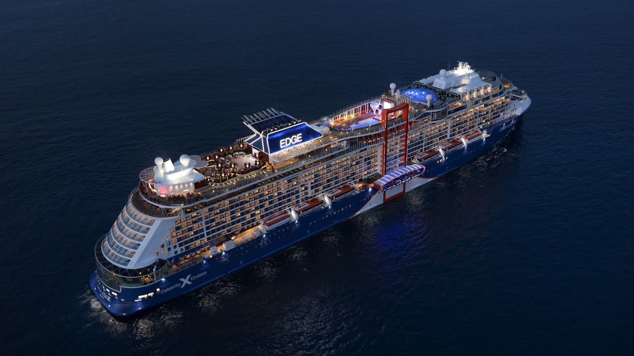 All eyes are on Celebrity Edge as it makes history, departing from Ft. Lauderdale on June 26, 2021, becoming the first cruise ship to sail out of Port Everglades and indeed, US waters, since the pandemic took hold

Aerial at night
Celebrity EDGE - Celebrity Cruises