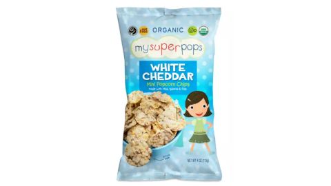 My Super Pops Popcorn Chips, White Cheddar