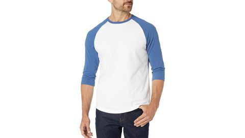 Amazon Essentials Men's 3/4 Sleeve Baseball T-Shirt