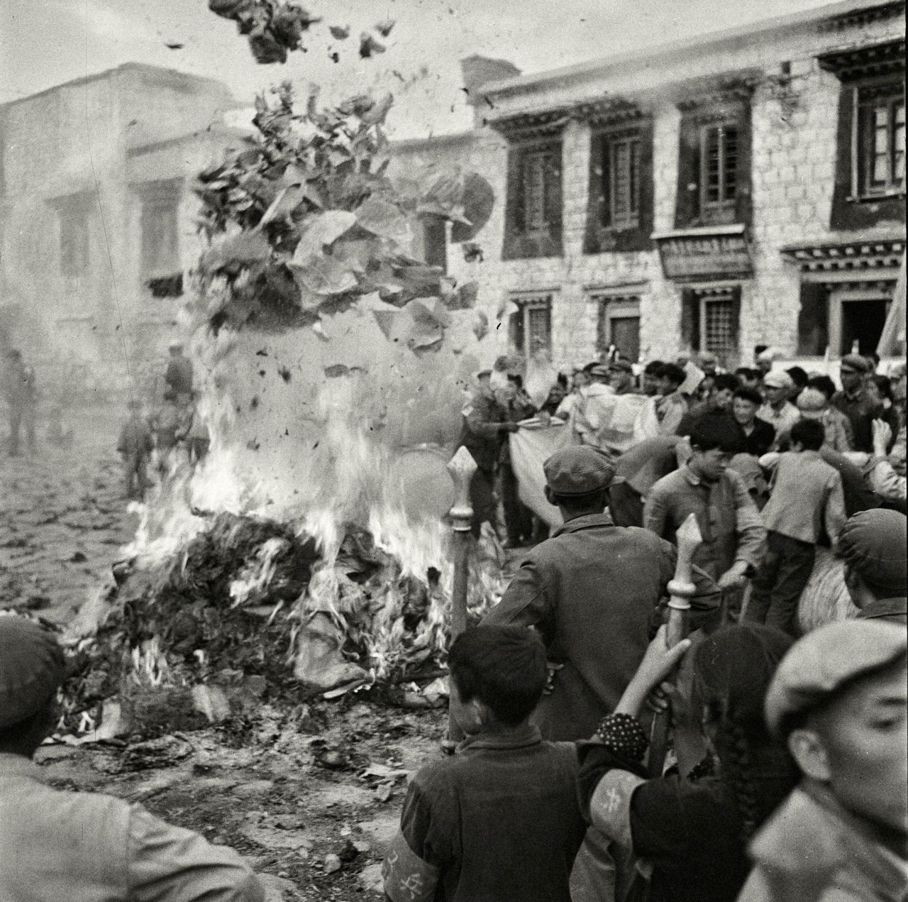 Chinese people burn books in 1966 during the country's Cultural Revolution, a state-led campaign to destroy literature, art and architecture deemed not revolutionary or modern enough. <a href="https://www.cnn.com/2019/09/29/asia/china-beijing-mao-october-1-70-intl-hnk/index.html" target="_blank">Mao tried cling to power</a> by building a fanatical personality cult around himself and his ideas, which threw the country into chaos. He set the People's Liberation Army and students — young Mao supporters known as the Red Guards — on witch hunts against his opponents. Over the next decade, millions of Chinese suffered or perished, particularly teachers, writers, artists, party leaders — anyone determined to be "reactionary" in some way.
