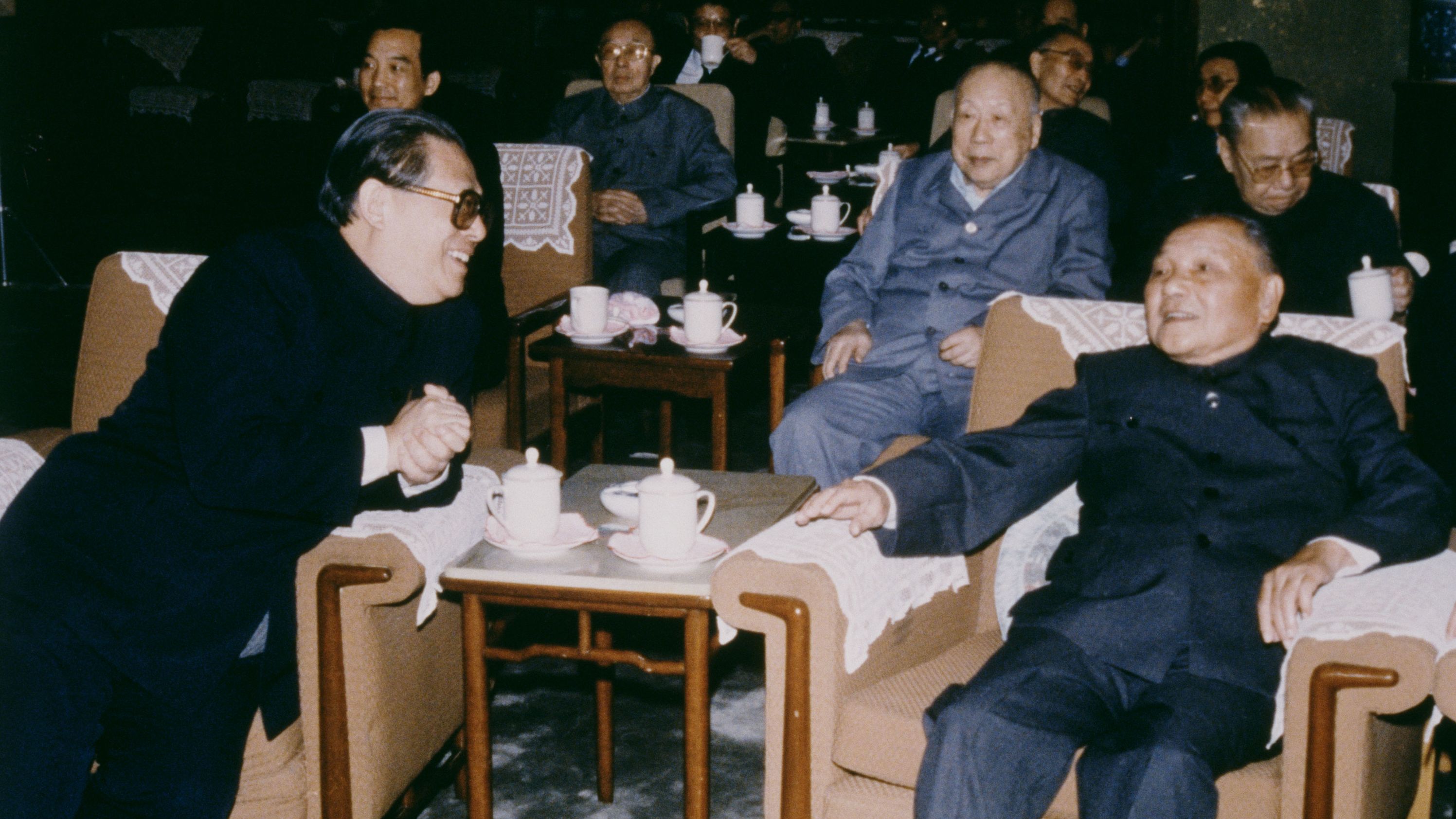 Deng, right, sits with Jiang Zemin, general secretary of the Chinese Communist Party, in 1989. Jiang became President in 1993 and served for a decade.