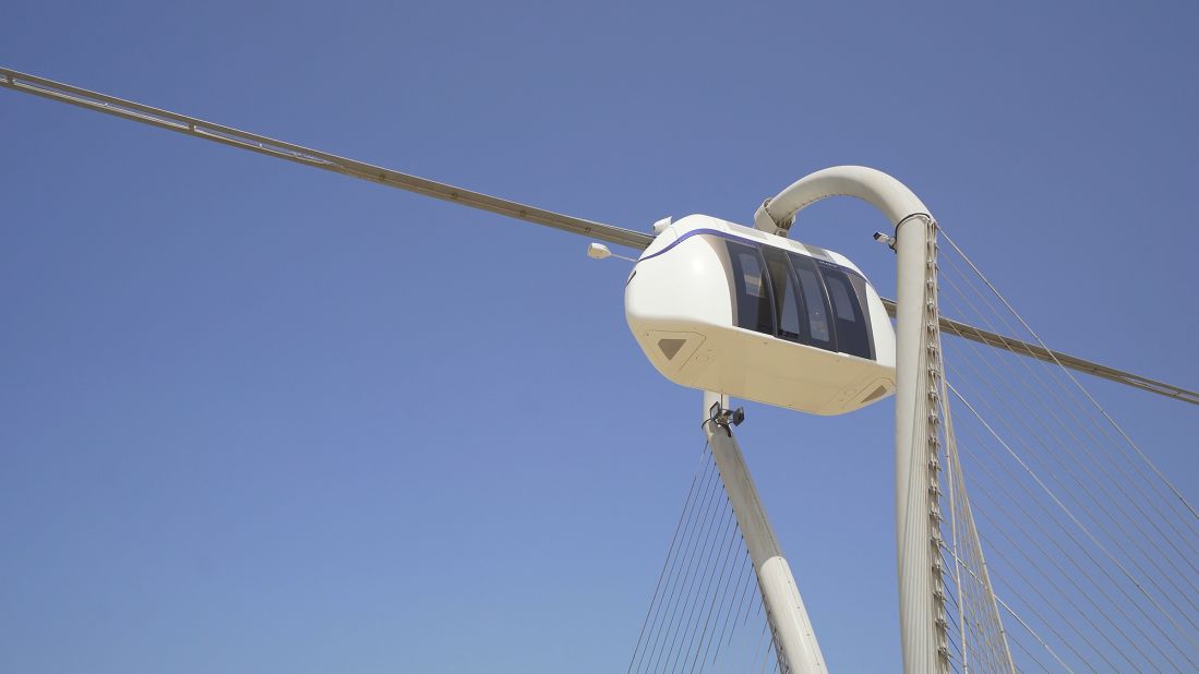 In the UAE, these futuristic-looking pods are undergoing testing on a <a href="https://edition.cnn.com/2021/07/08/tech/usky-pod-sharjah-uae-spc-intl/index.html" target="_blank">400-meter line</a> in Sharjah, which borders Dubai. Belarus-based uSky Transport says its pods can help cities solve traffic problems.