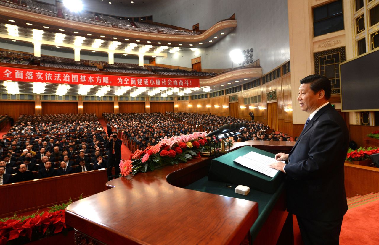 Xi Jinping, seen here in December 2012, succeeded Hu Jintao as general secretary of China's Communist Party in 2012. The National People's Congress elected him president in March 2013.