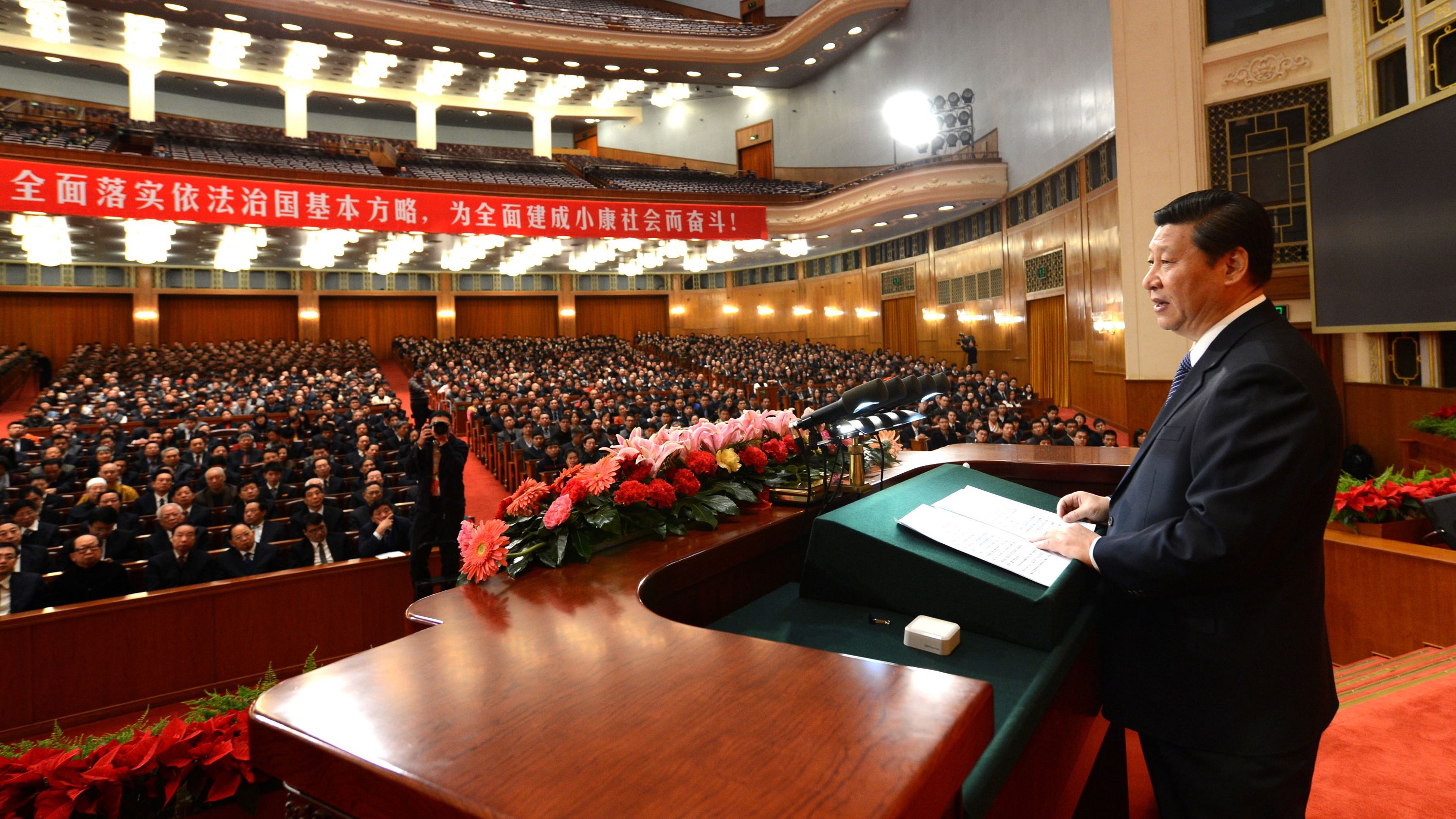 Xi Jinping, seen here in December 2012, succeeded Hu Jintao as general secretary of China's Communist Party in 2012. The National People's Congress elected him president in March 2013.