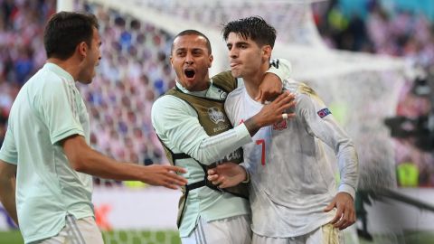 Álvaro Morata had struggled at Euro 2020 until his goal against Croatia.
