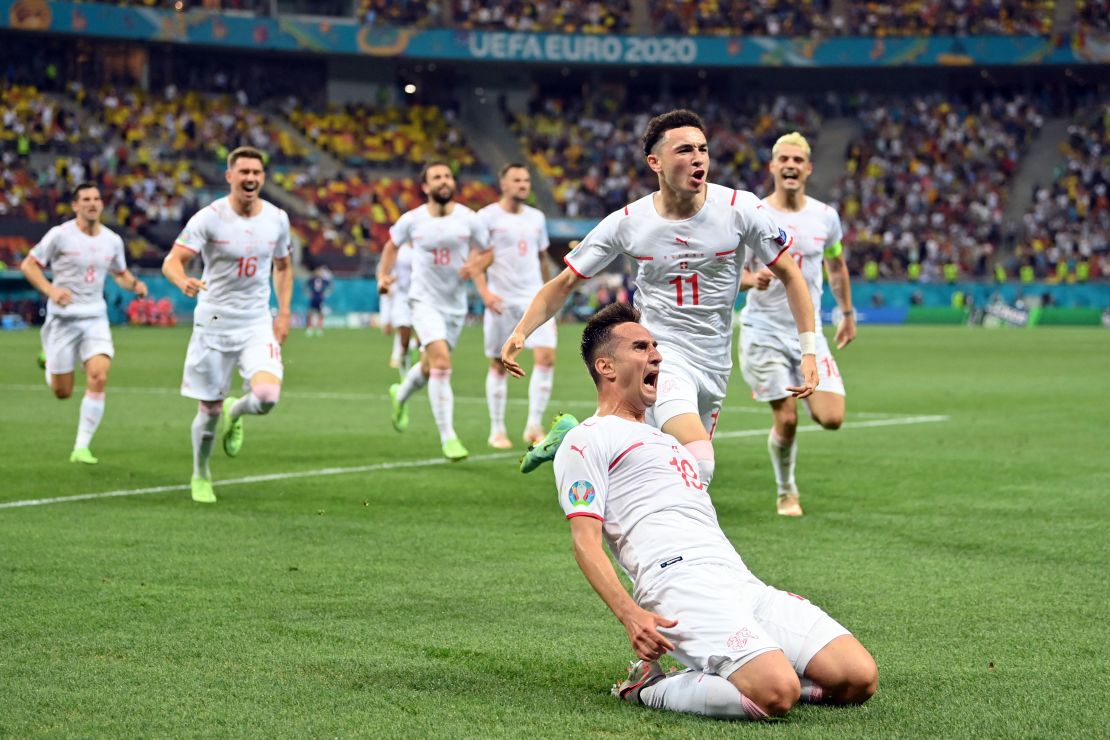 Mario Gavranovic equalized for Switzerland in the 90th minute.