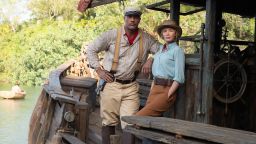 Dwayne Johnson and Emily Blunt in Disney's latest ride-turned-movie 'Jungle Cruise.'