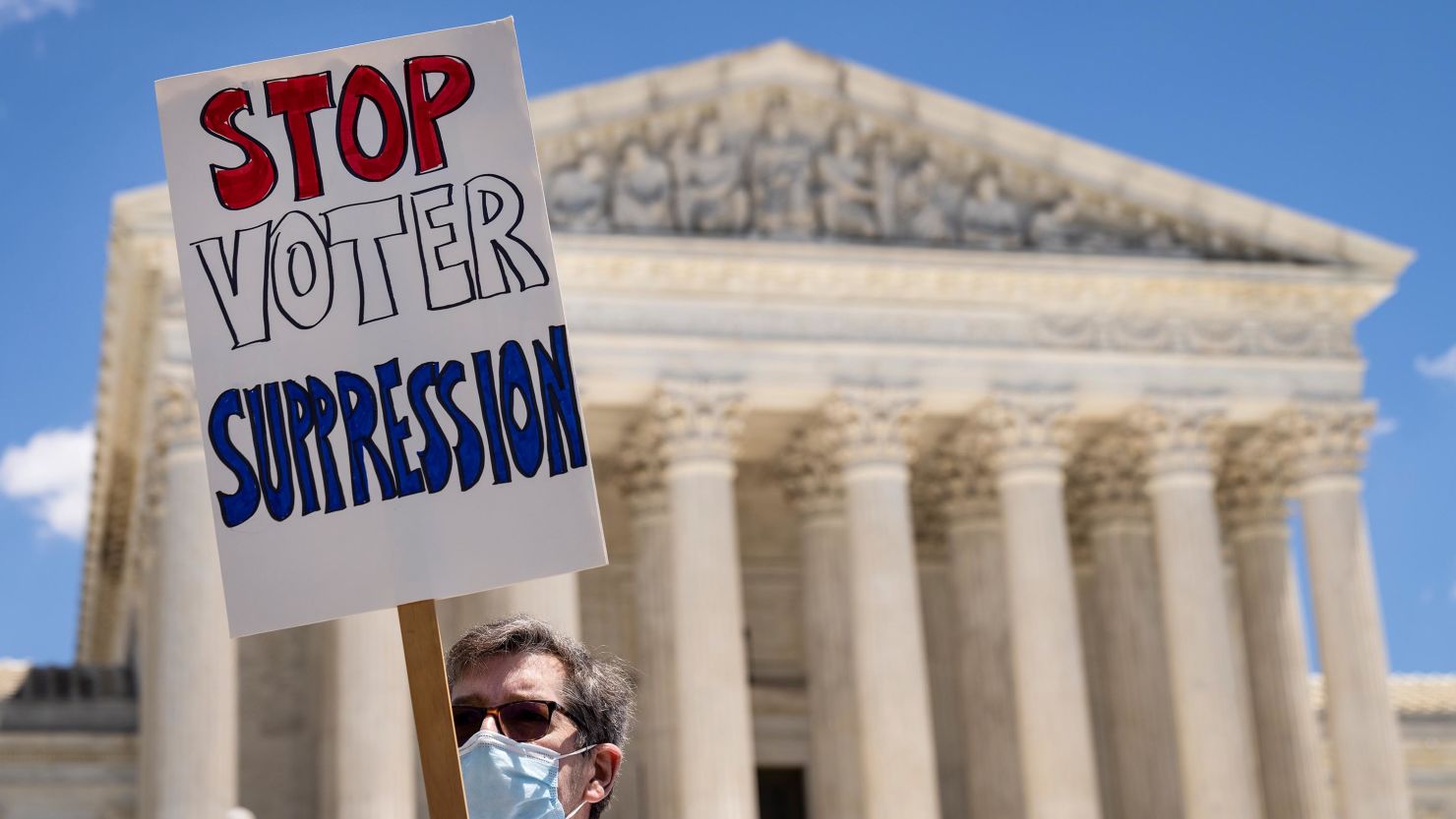 Activists rally outside the Supreme Court on June 23, 2021 in Washington, DC. 