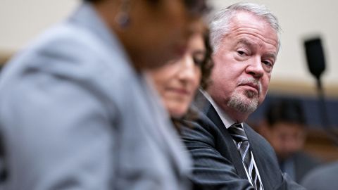 Tom Burt, corporate vice president of customer and security trust at Microsoft Corp., listens during a House Judiciary Committee hearing on American election security in Washington, DC, on September 27, 2019.