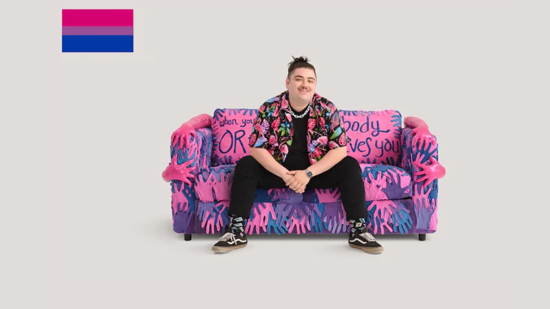 IKEA unveils LGBTQ-themed sofas – and the internet has thoughts on its  'bisexual couch