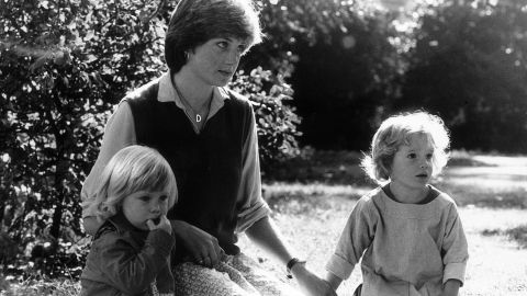 After finishing school, Diana worked various jobs, including cook, nanny and kindergarten teacher. Here she is in 1980 with two children she looked after as a nanny. 
