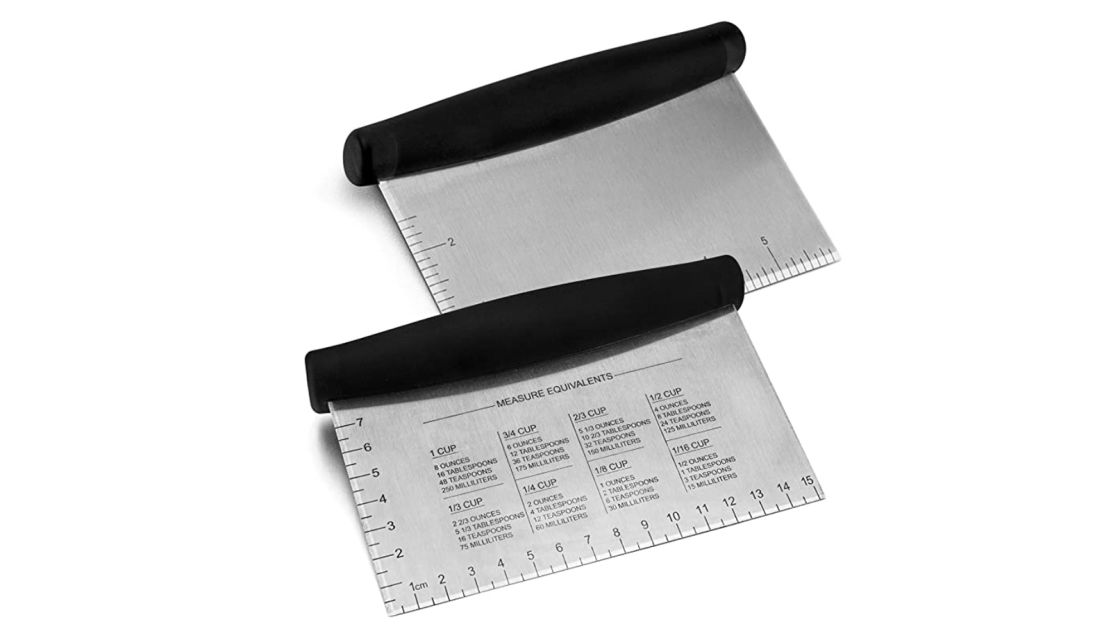 HaSteeL Stainless Steel Dough Bench Scraper Pastry Cutter