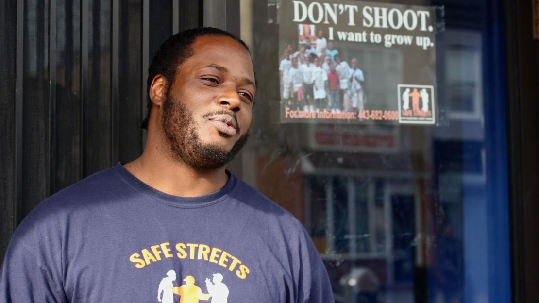 Alex Long, Baltimore resident and violence interrupter at Safe Streets, says members of the community still don't feel the police are there to keep them safe.