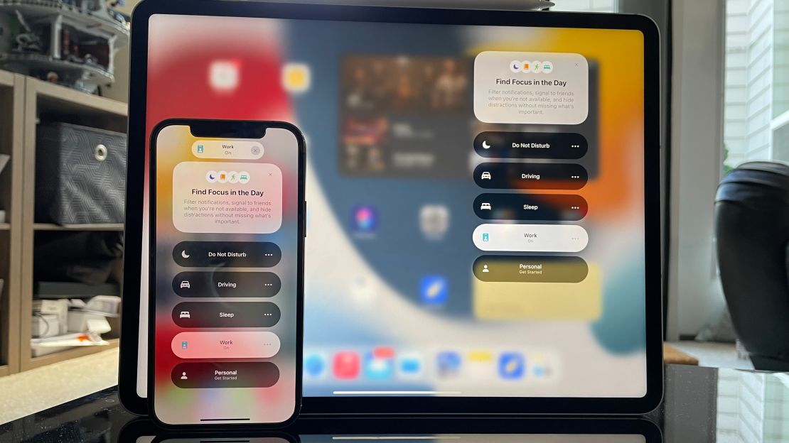 ios 15 iPadOS 15 focus modes