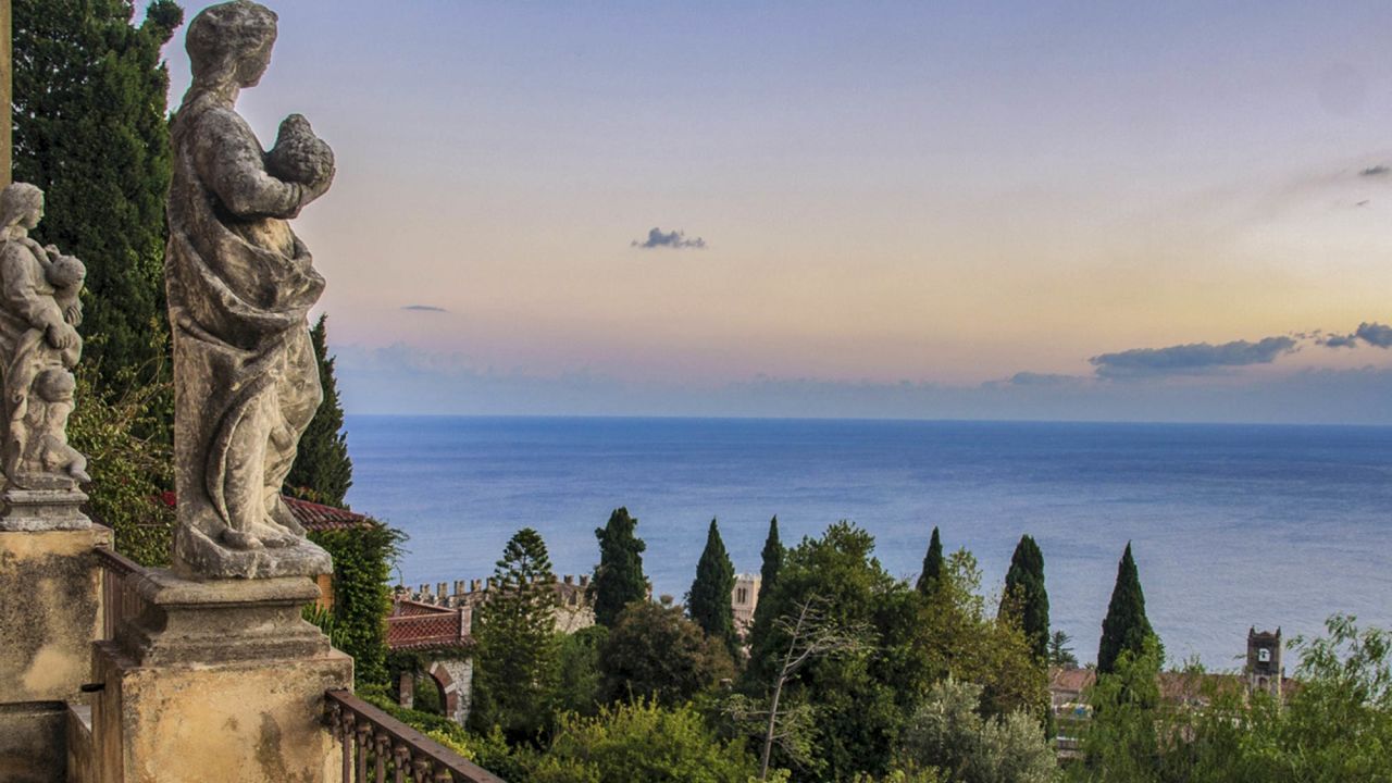 <strong>Sicilian dream: </strong>Casa Cuseni perches on the coast near Taormina, Sicily.