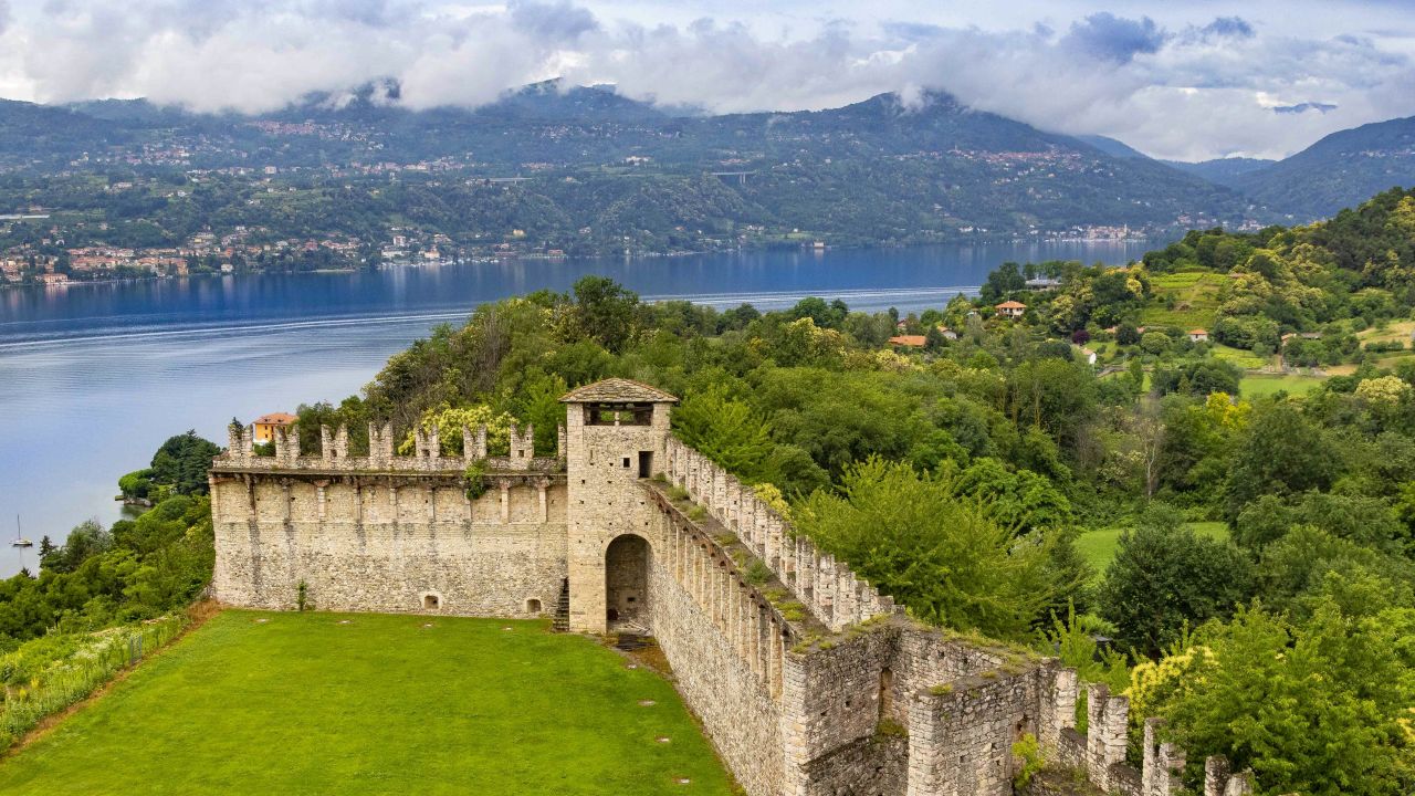 The Rocca di Angera is part of th the Borromeo properties on Lake Maggiore.