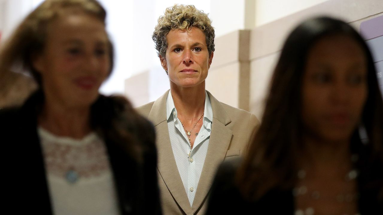 Andrea Constand returns to the courtroom at the sentencing hearing for the sexual assault trial of entertainer Bill Cosby at the Montgomery County Courthouse  September 24, 2018, in Norristown, Pennsylvania.