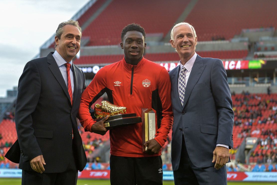 Davies won the Golden Boot as the top scorer at the 2017 CONCACAF Gold Cup and the Young Player Award as the tournament's most promising player.
