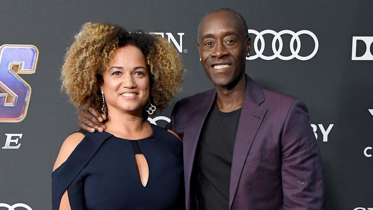 Bridgid Coulter (L) and Don Cheadle got married recently after being in a relationship for more than 20 years.