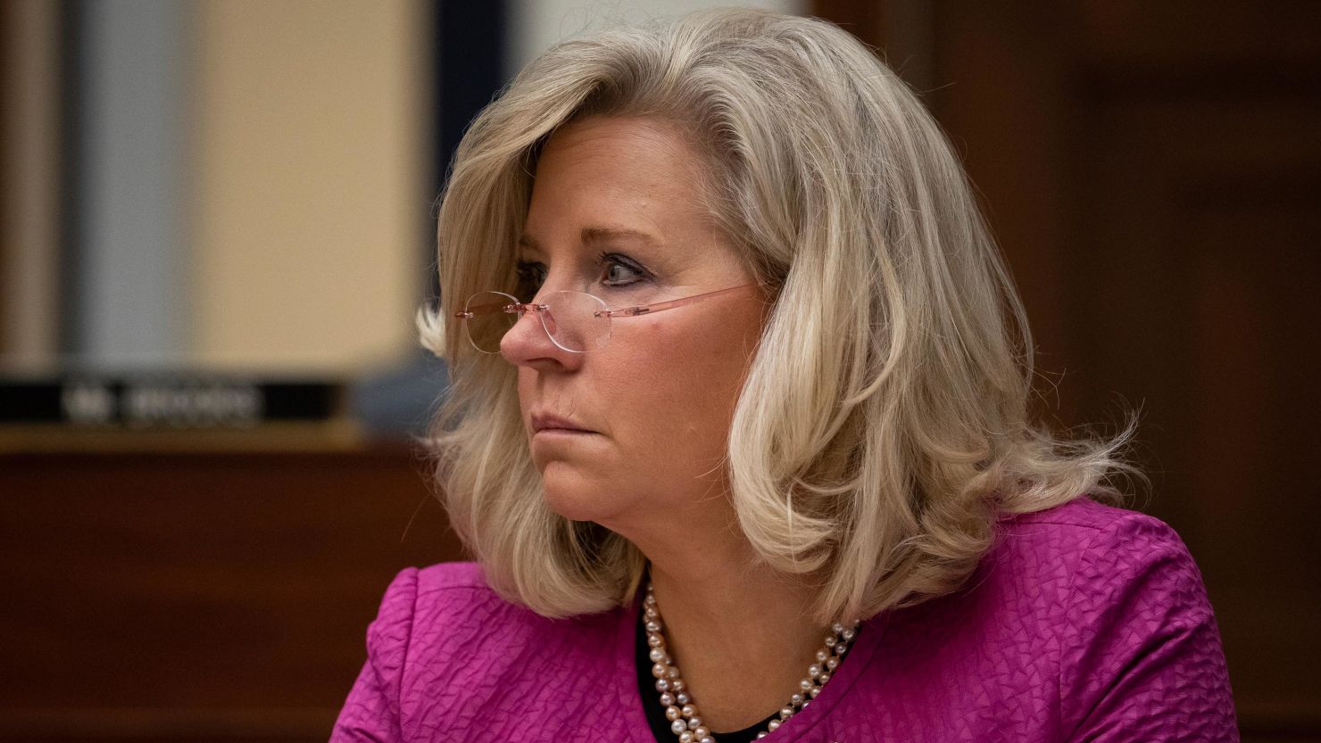 Rep. Liz Cheney, a Wyoming Republican, is seen last month during a House Armed Services Committee hearing at the US Capitol in Washington, D.C.