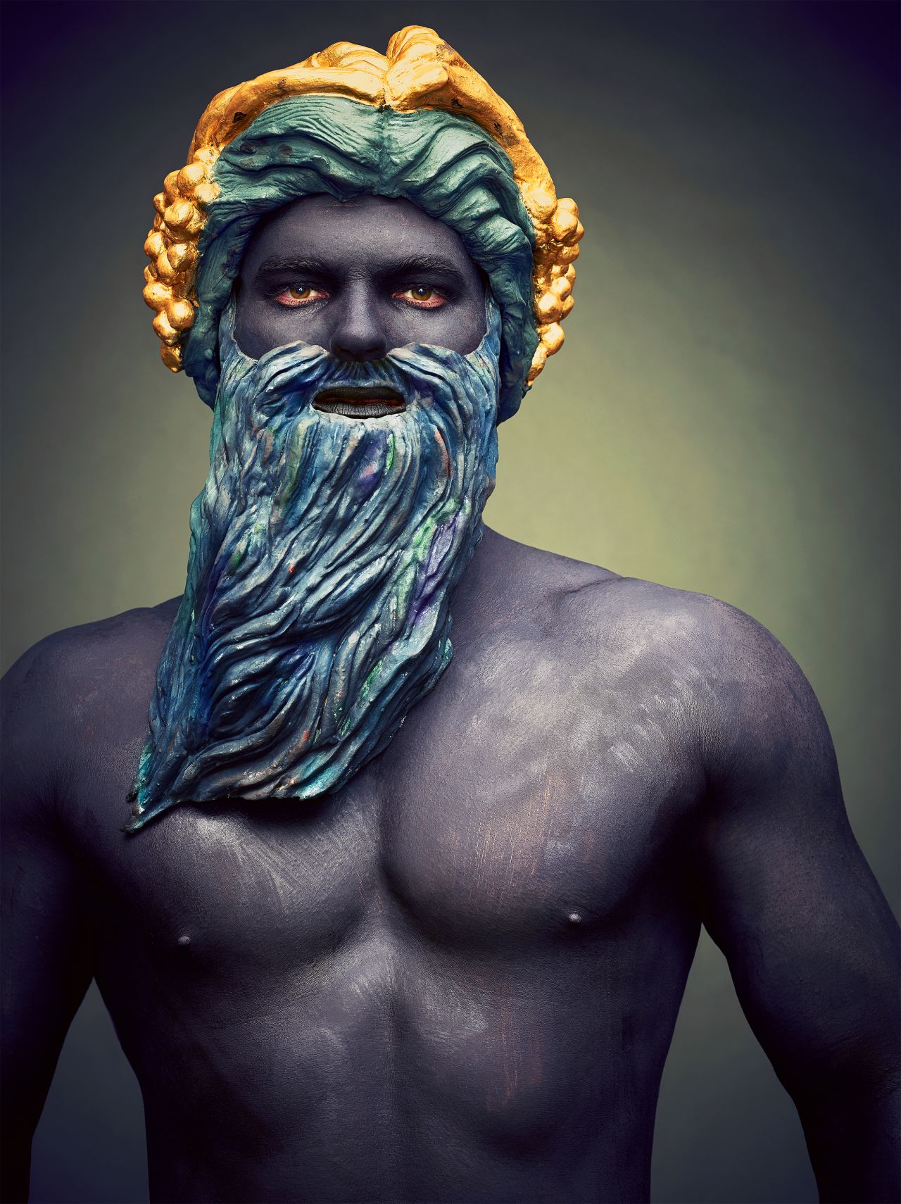 Rolston was fascinated by the artifice of the performers when seen up close. Pictured: Neptune from the Fontaine des Mers in Paris by Jacques Ignace Hittorff.