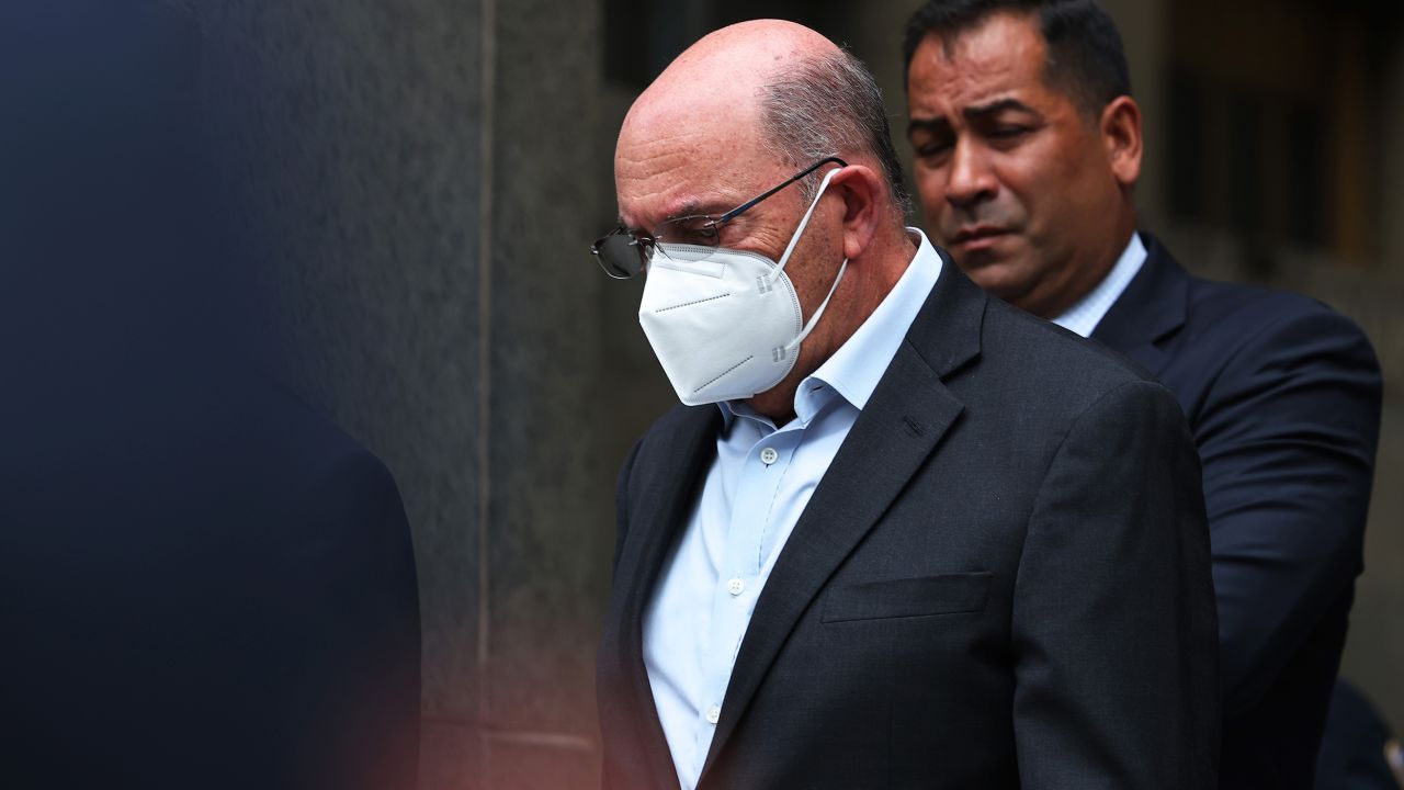 NEW YORK, NEW YORK - JULY 01: Allen Weisselberg, Trump Organization CFO, leaves Manhattan Criminal Court after his arraignment in State Supreme Court on July 01, 2021 in Lower Manhattan in New York City. (Photo by Michael M. Santiago/Getty Images)