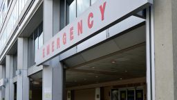 The emergency entrance of a hospital in Philadelphia in 2019. 