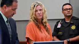 Lori Vallow appears in court in Lihue, Hawaii on Wednesday, Feb. 26, 2020. A judge ruled that bail will remain at $5 million for Vallow, also known as Lori Daybell, who was arrested in Hawaii over the disappearance of her two Idaho children. Vallow requested a hearing so the judge would consider a reduced bail. After the judge denied the request, her defense attorney, Craig De Costa, left, said she is waiving an extradition hearing, which had been scheduled for March 2. Kauai Prosecutor Justin Kollar said he will work with Idaho authorities on logistics for her departure. (Dennis FujimotoThe Garden Island via AP, Pool)