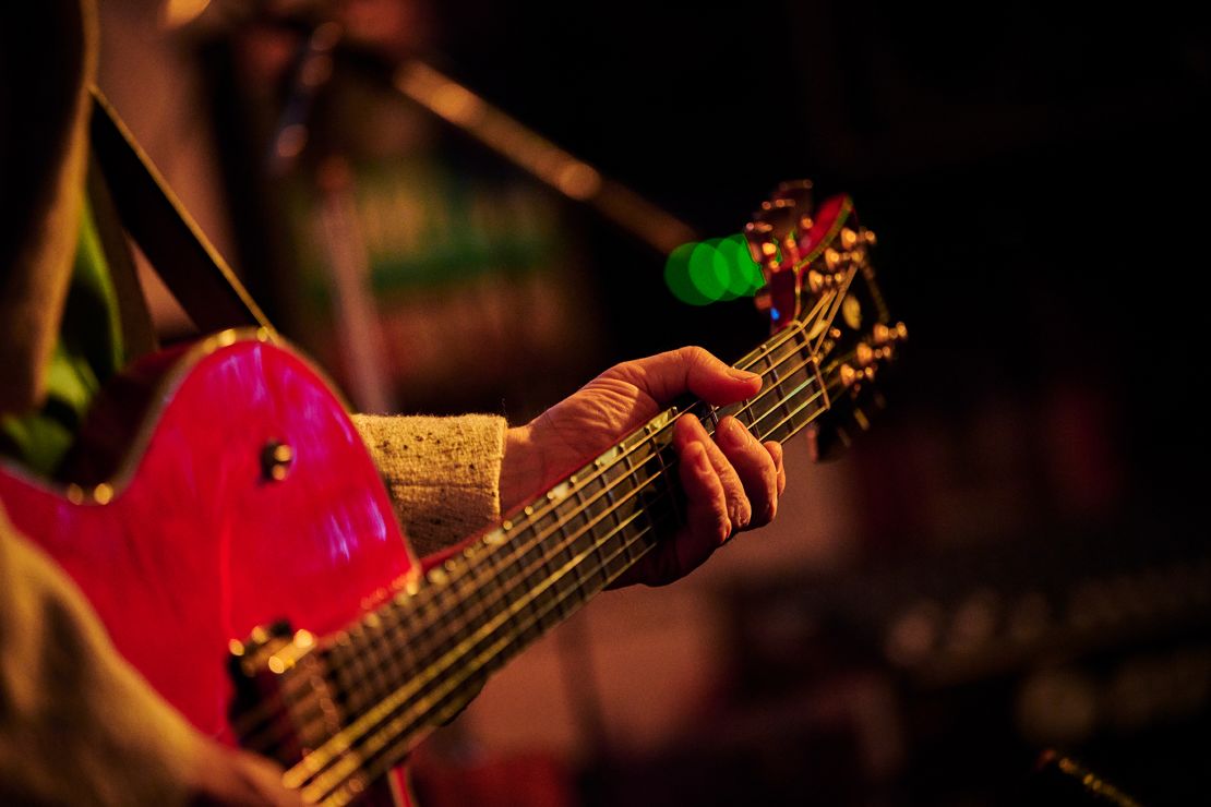 The Chris Casello Trio performs at Robert's Western World, a honky tonk venue in Nashville's Lower Broadway district.