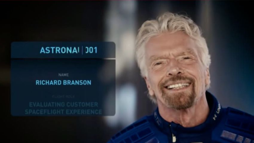 Richard Branson's announcement vpx