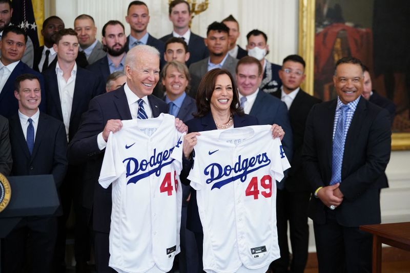 LA Dodgers Biden celebrates teams championship win and a return to normal CNN Politics