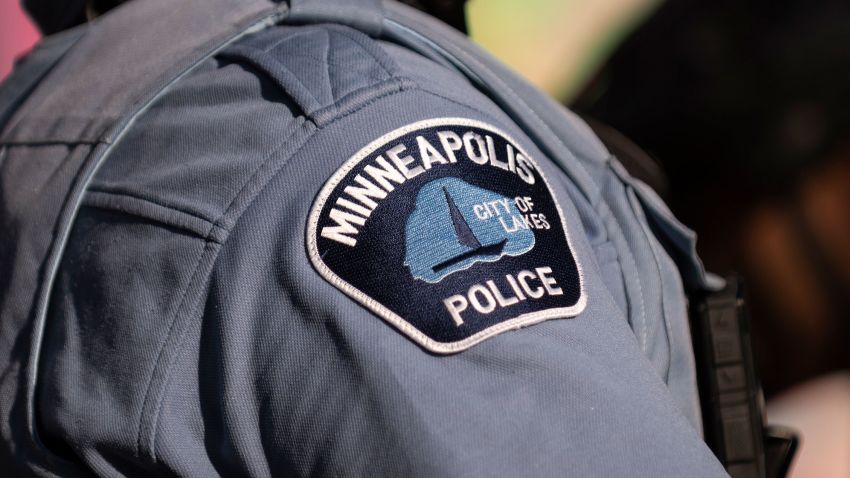 MINNEAPOLIS, MN - JUNE 11: Members of the Minneapolis Police Department monitor a protest on June 11, 2020 in Minneapolis, Minnesota. The MPD has been under scrutiny from residents and local city officials after the death of George Floyd in police custody on May 25. (Photo by Stephen Maturen/Getty Images)
