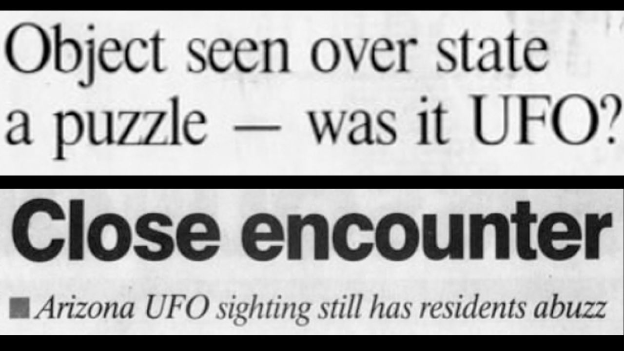 Strange lights seen in the skies above Phoenix on March 13, 1997, made headlines across the nation.