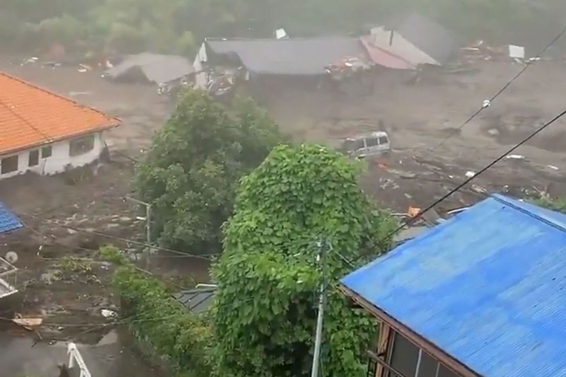At least 20 people are missing after the mudslide hit the coastal city.