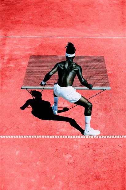 Gyasi began taking photos with his first smartphone, a Blackberry, in high school, before getting his first iPhone in 2012. Now a professional photographer, he uses a mix of camera equipment — but for some of his images, like this one of a man on a tennis court, Gyasi still uses his smartphone. 