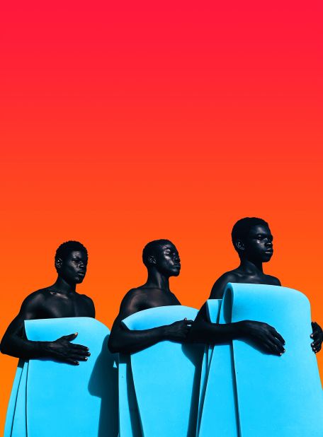 Manipulating the images digitally, Gyasi creates work that blurs the line between painting and photography, such as in this image  "La Pureté" ("The Purity").