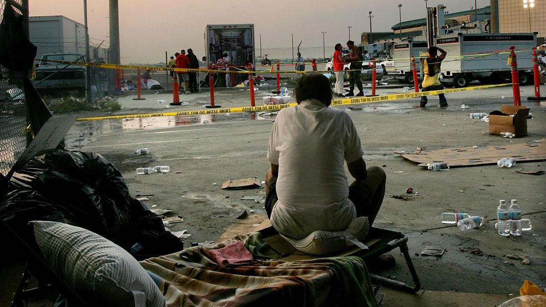 <strong>Hurricane Katrina: </strong>In 2005, the building's darkest and finest hour was as a shelter and staging area during Hurricane Katrina.