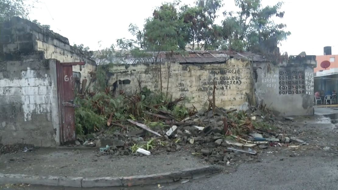 Tropical Storm Elsa battered parts of the Dominican Republic and Haiti on Saturday with heavy rain and high winds.