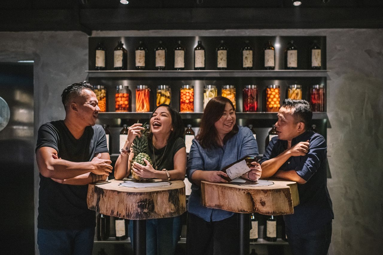 <strong>A family affair:</strong> Penicillin's founders -- married duos Agung and Laura Prabowo, and Katy and Roman Ghale (pictured) -- employ a "closed-loop" model, where leftovers are reused and recycled, with an aim to reduce its carbon footprint and waste. 