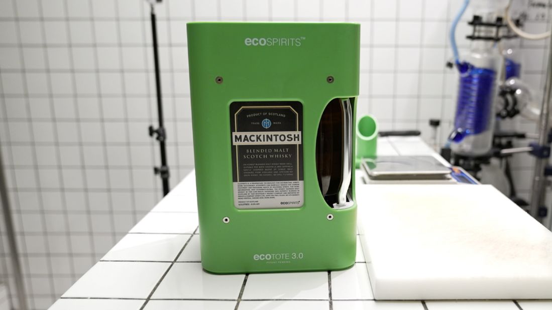 <strong>Smart spirits: </strong>Penicillin has partnered with EcoSPIRITS, a company that eliminates packaging waste in spirits production. Brand spirits are processed at an EcoPLANT in Hong Kong, and then brought to the bar in an EcoTOTE (pictured), a 4.5-liter reusable container. 
